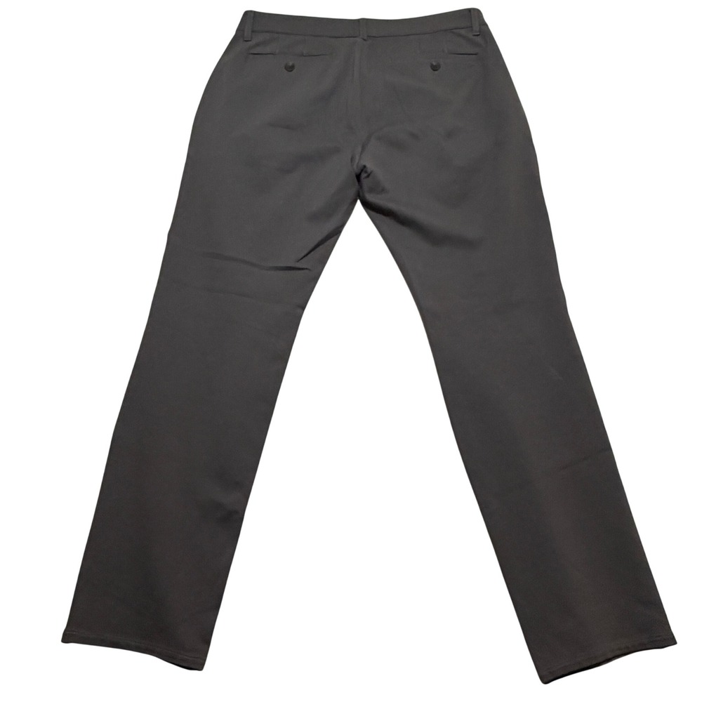 Paige Mens Straight Leg Stretch Trousers Charcoal Gray Size 32x30 Tech Pants - Picture 2 of 7